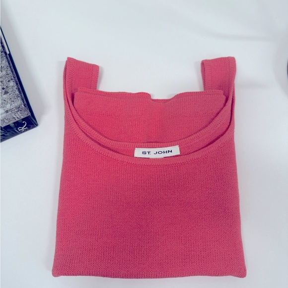 St. John Collection Knit Tank Top Small pink - Picture 1 of 13